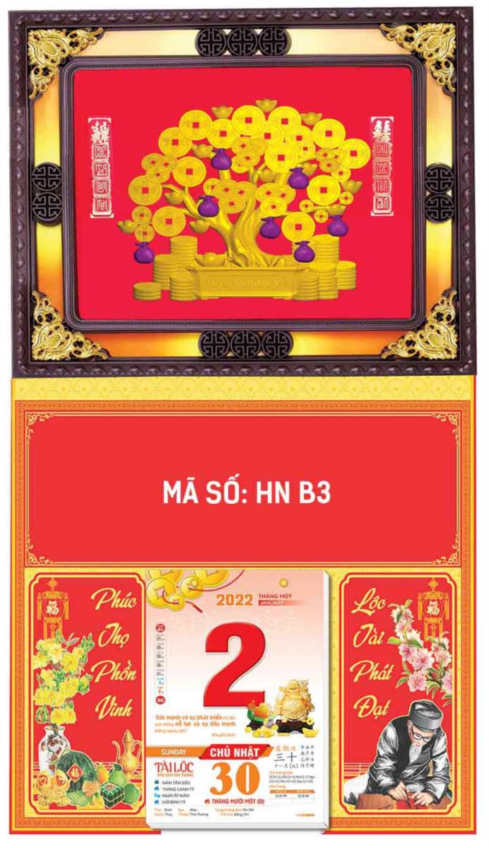 Lịch Bìa gấp 03